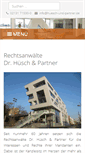 Mobile Screenshot of huesch-und-partner.de
