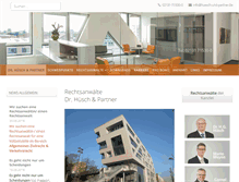 Tablet Screenshot of huesch-und-partner.de